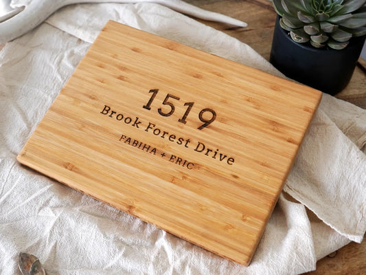 Personalized Charcuterie Board - No Handle Bamboo