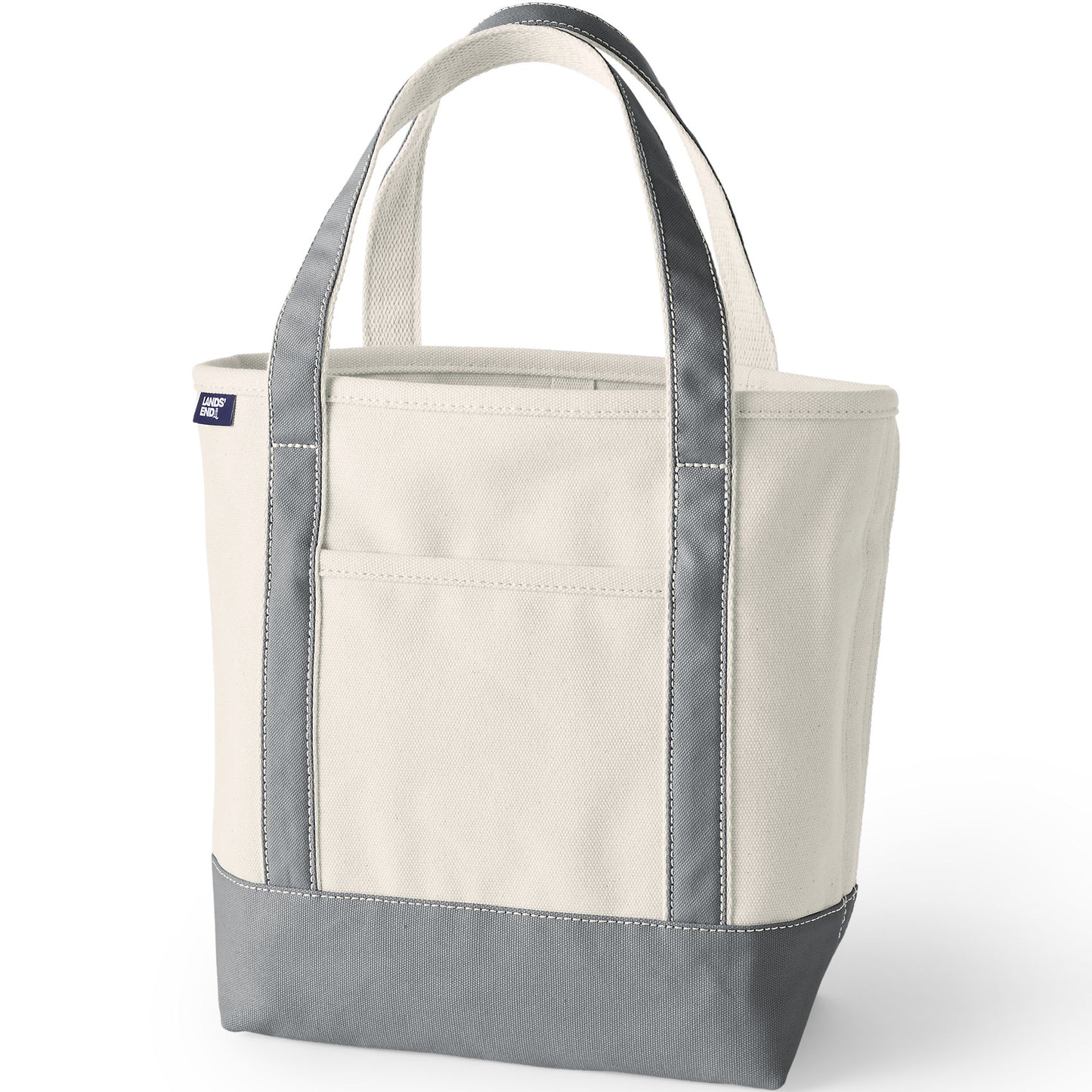 Medium Natural 5 Pocket Open Top Canvas Tote Bag
